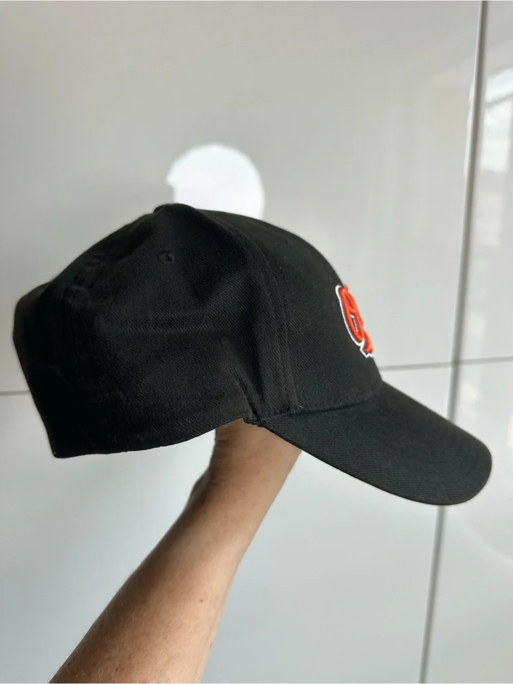 Nike Orioles Hat Cap Black Orange Baseball One Size Flex Fit